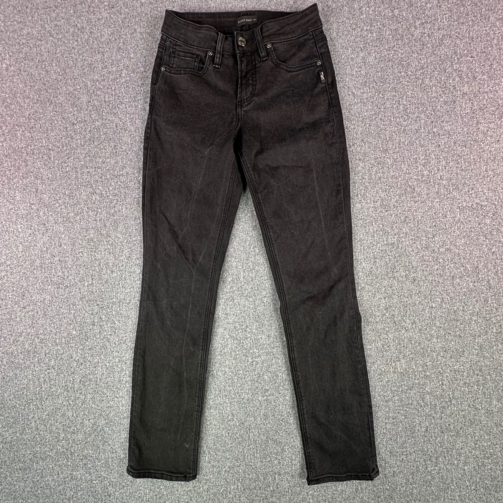 Silver Jeans Co. Jeans Womens 26 Suki Straight Black Mid Rise Stretch Denim